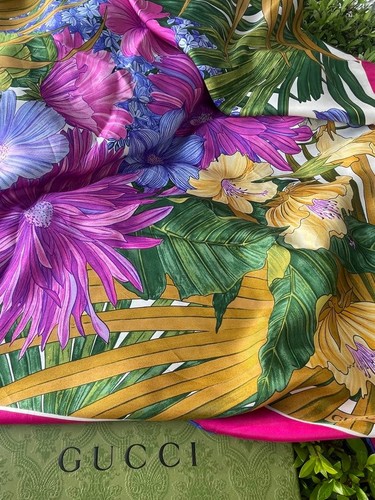 Sciarpa gucci flora rosa - sciarpa,