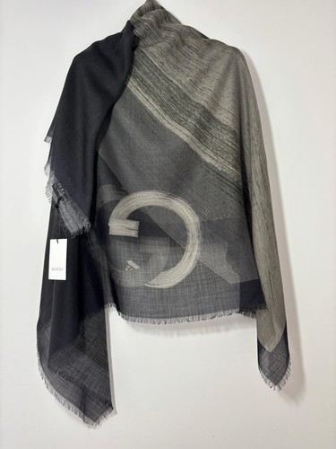 Foulard gucci grigio seta - grigio,