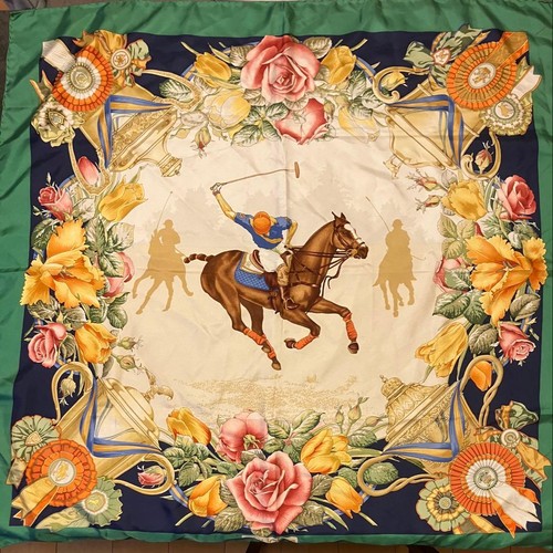 Sciarpa seta polo floreale - polo,