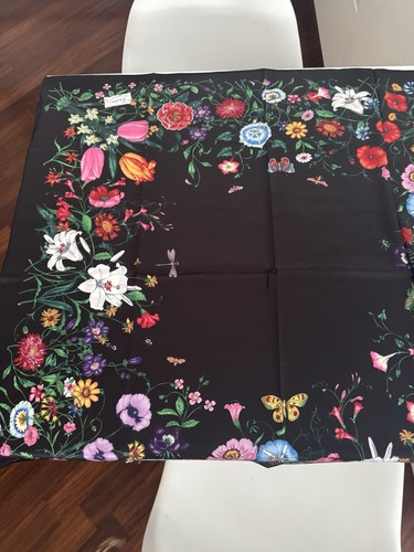 Gucci flora silk foulard 90x90 - flora,