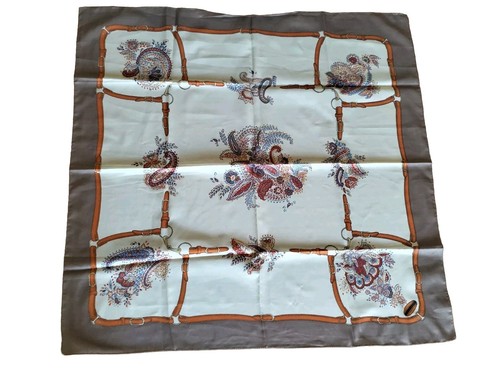 Foulard vintage beige - foulard,