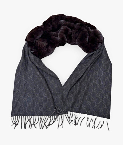 Gucci sciarpa cashmere - gg, in