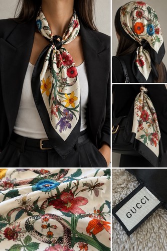 Foulard gucci flora donna - gucci,
