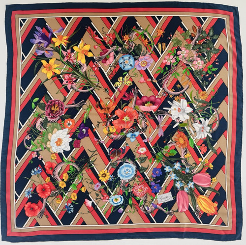 Foulard soie gucci - foulard,