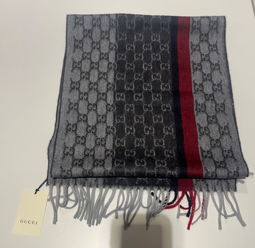 Sciarpa uomo gucci grigio - sciarpa,